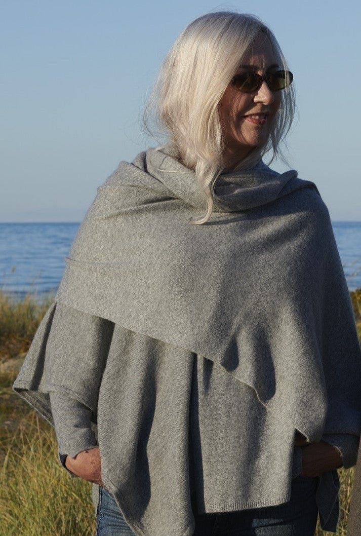 Monique Cashmere scarf Grey