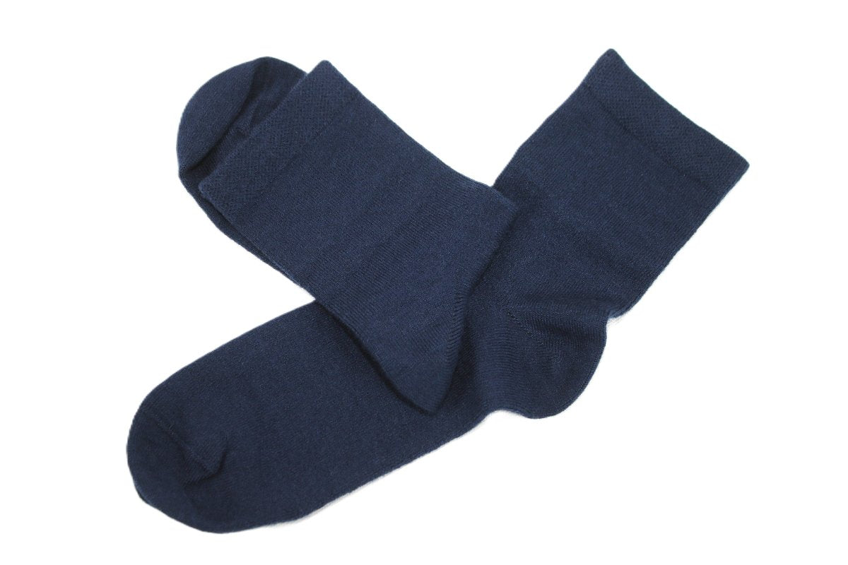 Wool socks Navy blue