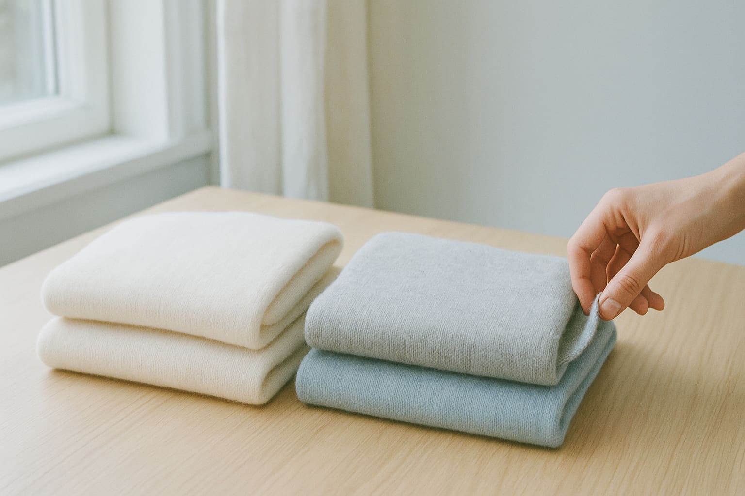 100% cashmere eller cashmere‑blend? Fordele, ulemper og valg