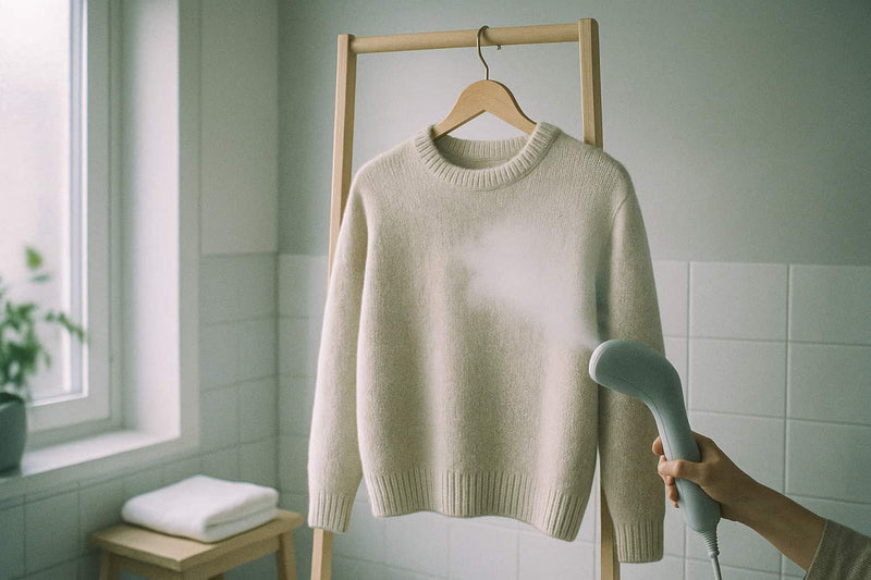 Fjerne lugt fra uld uden vask: steaming og skånsom opfriskning
