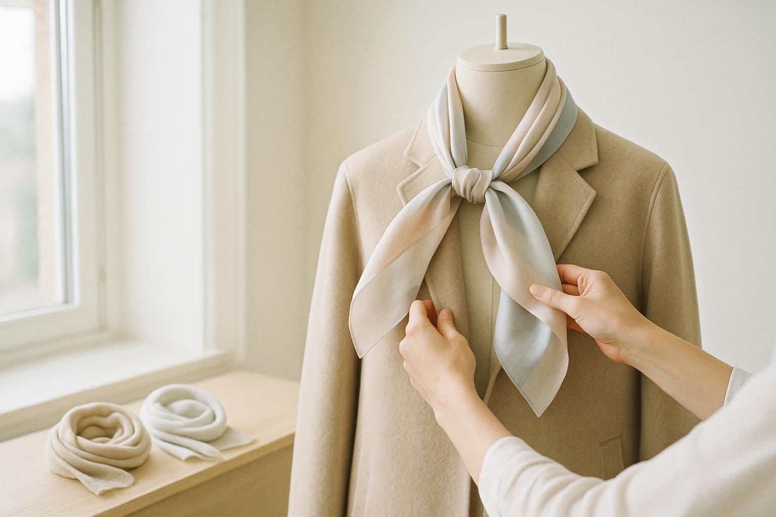 Bind tørklæde som en stylist: 7 enkle knuder i silke og cashmere