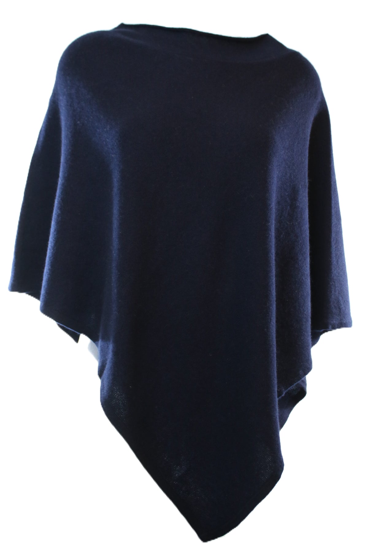 Paula Poncho Cashmere Marineblå